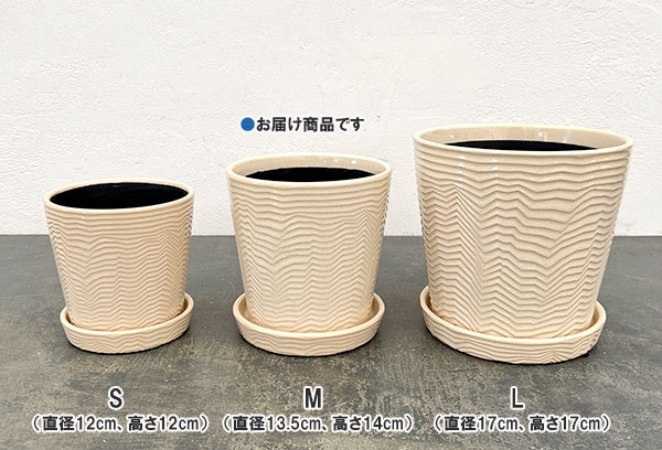 パルサー ポット アンド ソーサー Mサイズ ホワイト(直径13.5cm×高さ14cm)