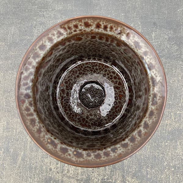フレック ポット アンド ソーサー:グレー/Mサイズ(直径13.5cm、高さ14cm)