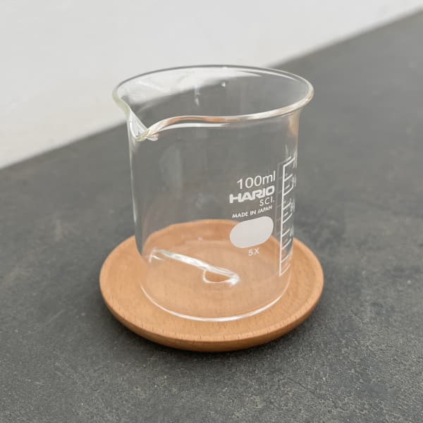 HARIO ビーカーの穴あき鉢 100ml 鉢皿付き(適応号数1.5~2号、直径55cm、高さ73cm)