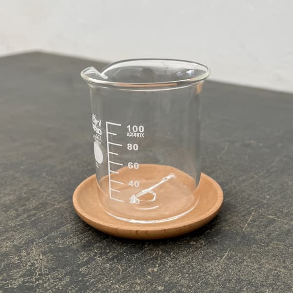 HARIO ビーカーの穴あき鉢 100ml 鉢皿付き(適応号数1.5~2号、直径55cm、高さ73cm)