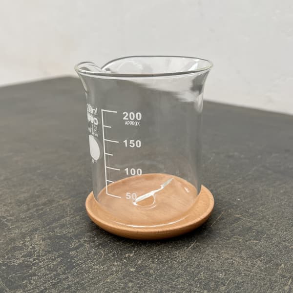 HARIO ビーカーの穴あき鉢 200ml 鉢皿付き(適応号数2~2.5号、直径67cm、高さ90cm)