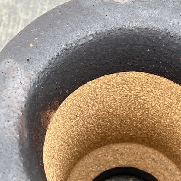 信楽焼き：万山オモト 5号（直径約15cm）