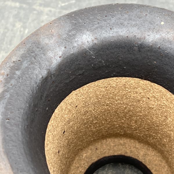 信楽焼き：万山オモト 4号（直径約12cm）