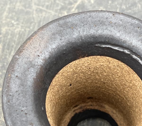 信楽焼き：万山オモト 3.5号（直径約9.5cm）