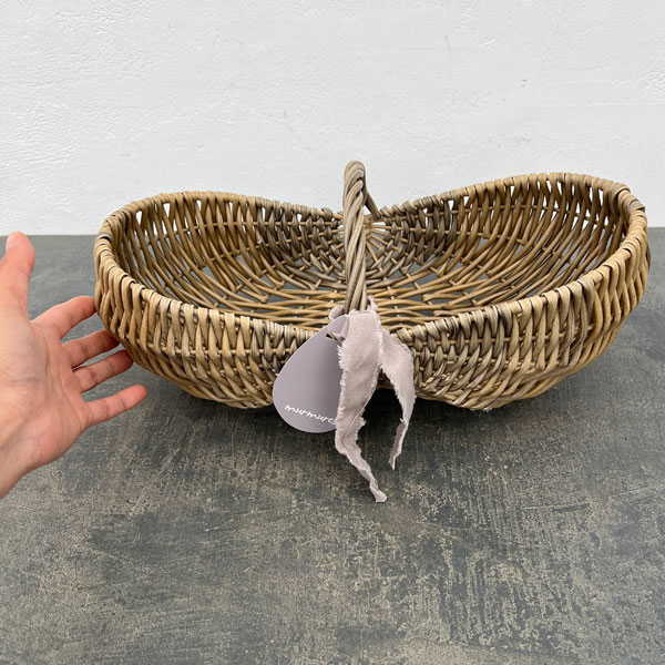 トリノ手篭L（幅37cm・奥行18cm）XM-008L