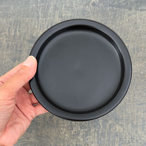 ソーサー（受け皿）：受皿黒マットSS（直径約13cm）MK-001TMB