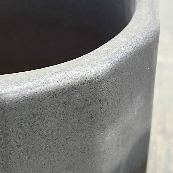 信楽焼き:デネブ グラファイト(直径約12.5cm)・受け皿付