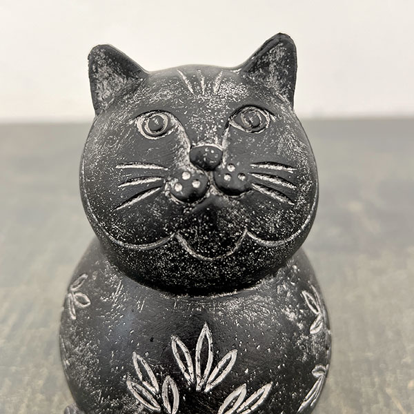 オブジェ(ねこ)(11131)(高さ12.8cm)
