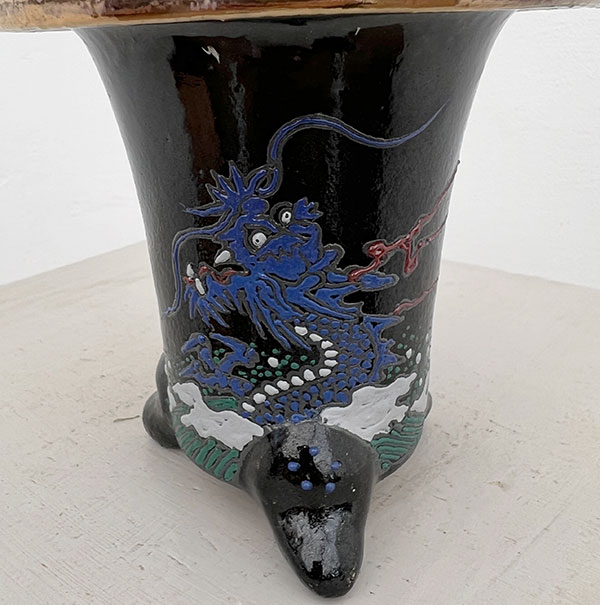 オモト（万年青）：瑞泉　錦鉢（龍）植え【現品販売268750】