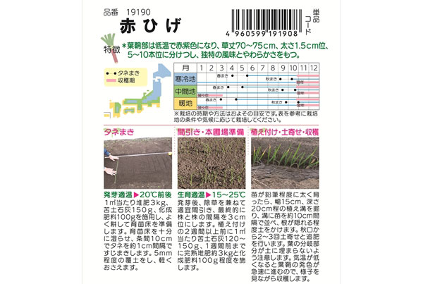 ネギ:赤ひげ の種