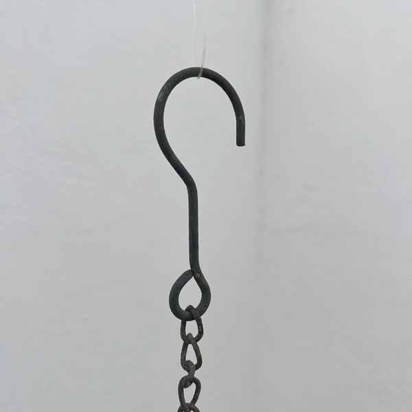 オーバルアイアンポットDGY（UF758）幅20cm、高さ26cm（内径9.5cm）