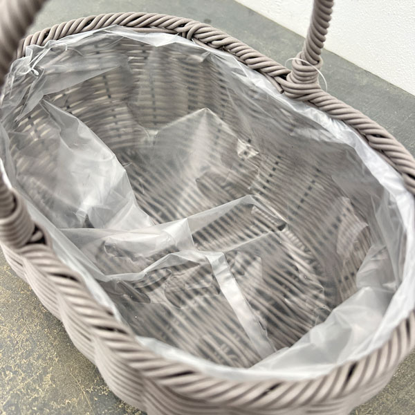 ガンセトワイドバスケットSGY(KM831)幅27cm、高さ11.5cm