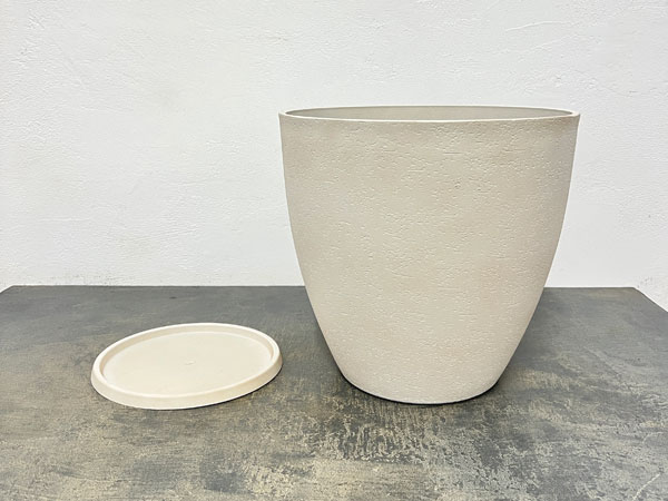 イネガルポットMW（受皿付）（MS1546）直径28cm、高さ27cm