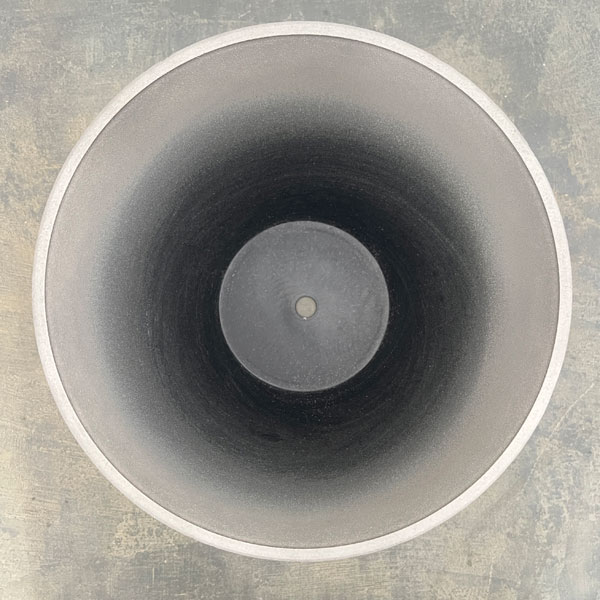 イネガルポットMGY(受皿付)(MS1548)直径28cm、高さ27cm