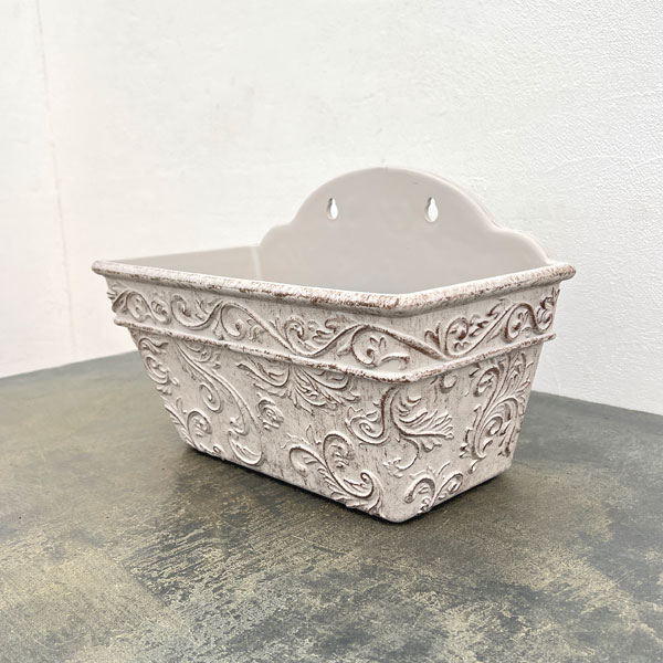 ボールドアラベスクウォールB-WH / ホワイト(FC037WH)幅32cm、高さ15cm