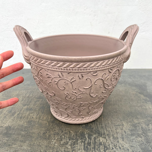 ミニローズハンドルバスケットS-BE / ベージュ(FC059BE)幅27.5cm、高さ18cm