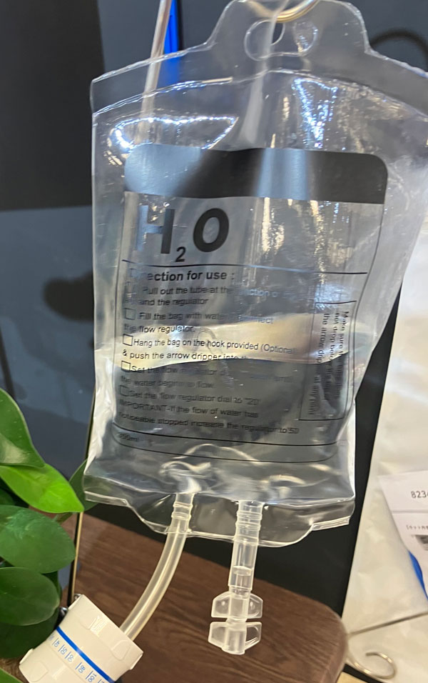 自動水やり点滴H2O 3点セット(点滴パック・ピック・ミニ漏斗)/全長49cm・容量約350ml/823411