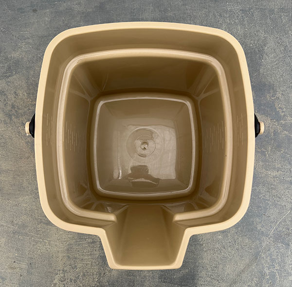 バケツ・エンジョイ 10L(29.5cm、28.2cm、高さ24cm) サンドブラウン