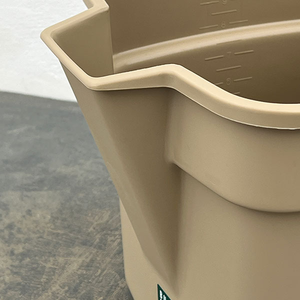バケツ・エンジョイ 10L(29.5cm、28.2cm、高さ24cm) サンドブラウン