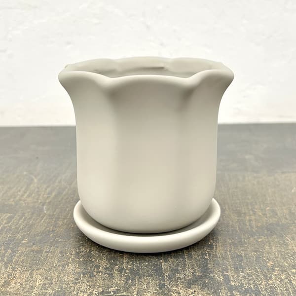 ルーアン:ベージュS(直径約10.5cm)・皿付き