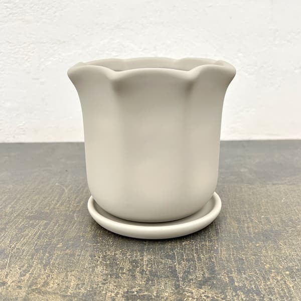 ルーアン:ベージュM(直径約12.5cm)・皿付き