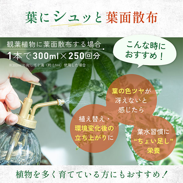 水でうすめてミストする液肥 有機タイプ　25ml