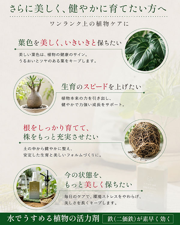 水でうすめる植物の活力剤 50ml