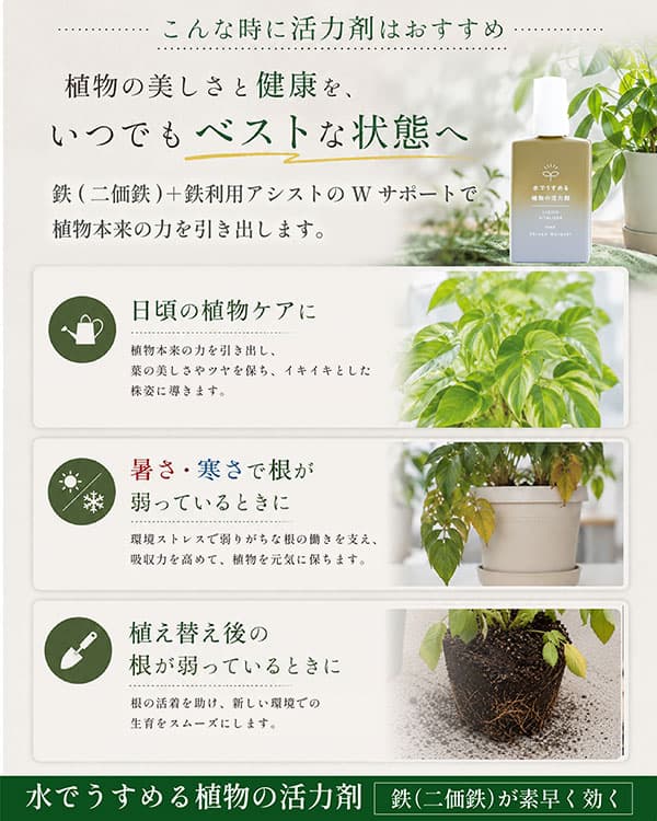 水でうすめる植物の活力剤 50ml