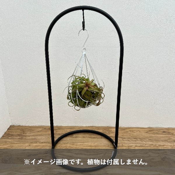 ブラックフレーム ハンギングスタンドフック Mサイズ(直径27、高さ57.5cm)(LX452)