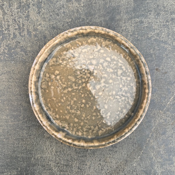 タロンポット アンド ソーサー Sサイズ グレー(幅13.5cm、高さ12.8cm)