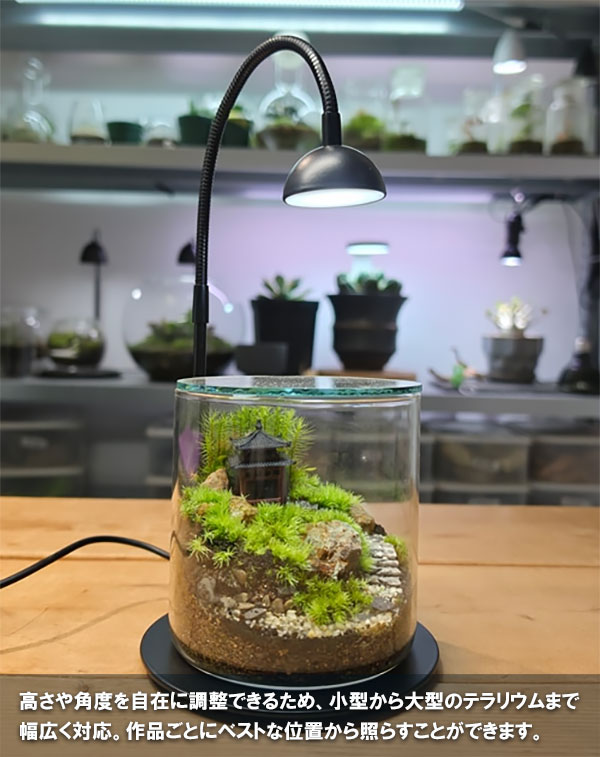 テラリウム専用育成ライト:GROW 01(グロウ01ホワイト)