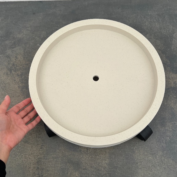 プラントムーブ(キャスター付き) 34cm ホワイト(TPL002WH)