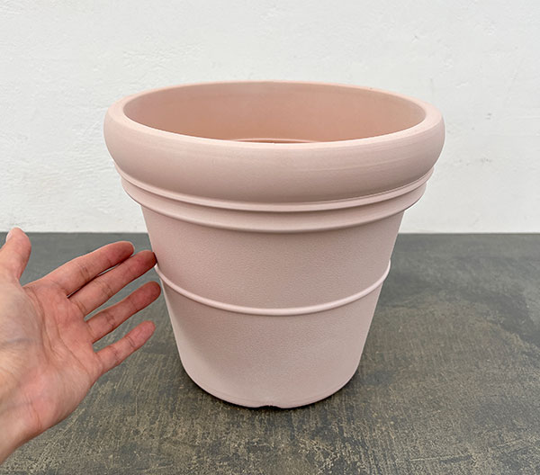 プラスチックポット:ミラノ/ベージュ 直径22.8cm(ML001-9/B)