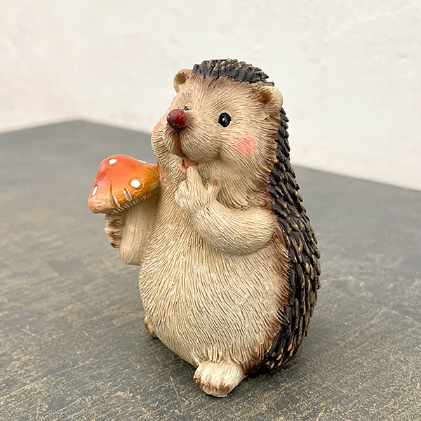 ハリネズミとキノコ2匹セット（15819）
