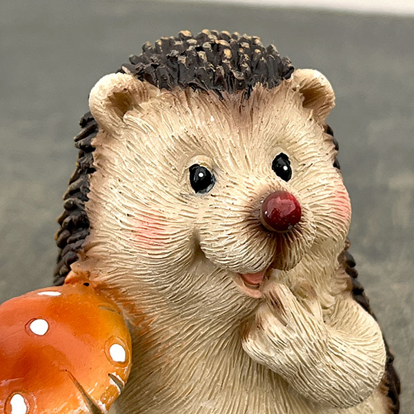ハリネズミとキノコ2匹セット（15819）