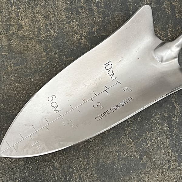 ステンレス ガーデンツール 移植ゴテ メジャー長さ32cm