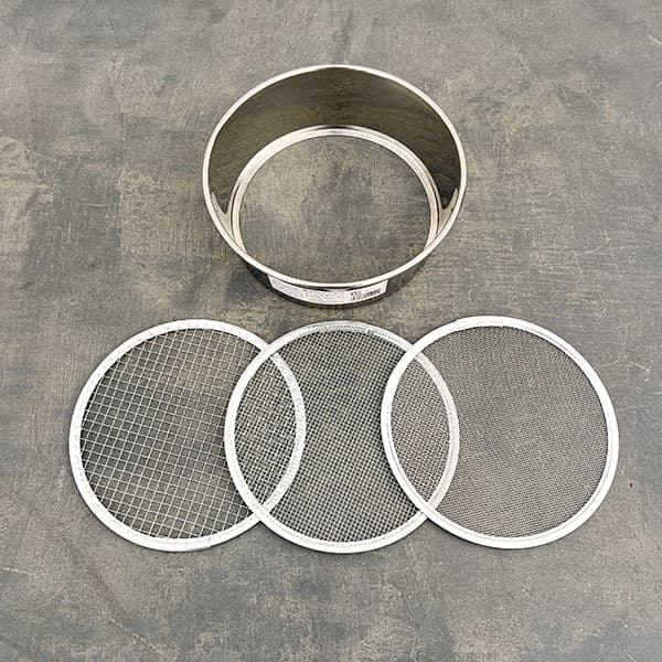 ステンレス フルイ 直径21cm・アミ3枚付(1373)