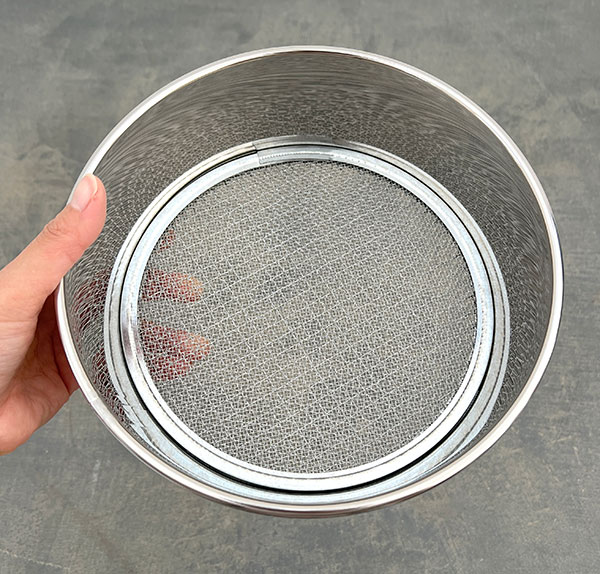 ステンレス フルイ 直径21cm・アミ3枚付(1373)