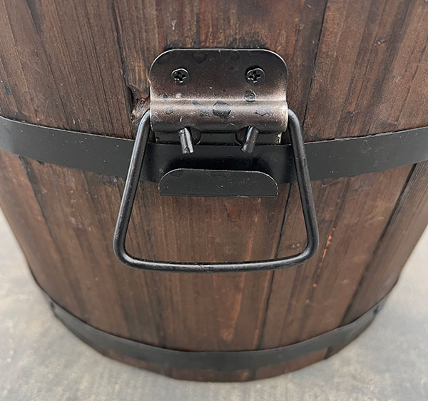 焼杉プランター：浅丸（中）