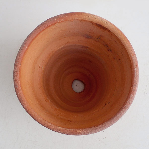 テラコッタポット12(直径12cm、高さ11cm)ソーサー付き