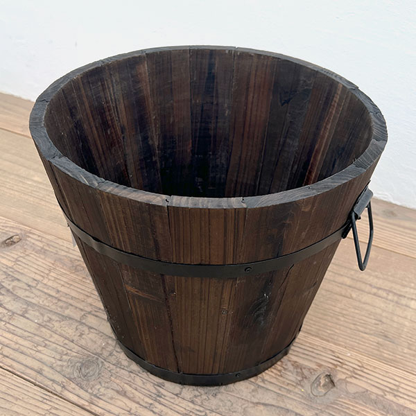 焼杉プランター：深丸（中）2個セット