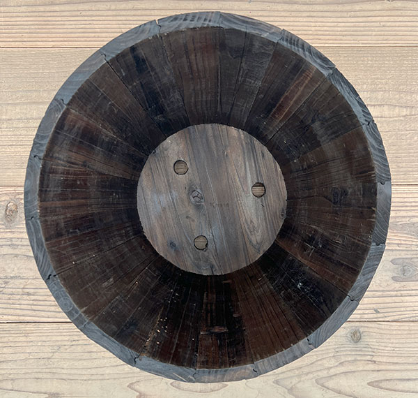 焼杉プランター：深丸（中）2個セット