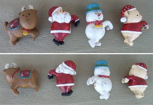 クリスマスオーナメント:ポットハンギング4個セット