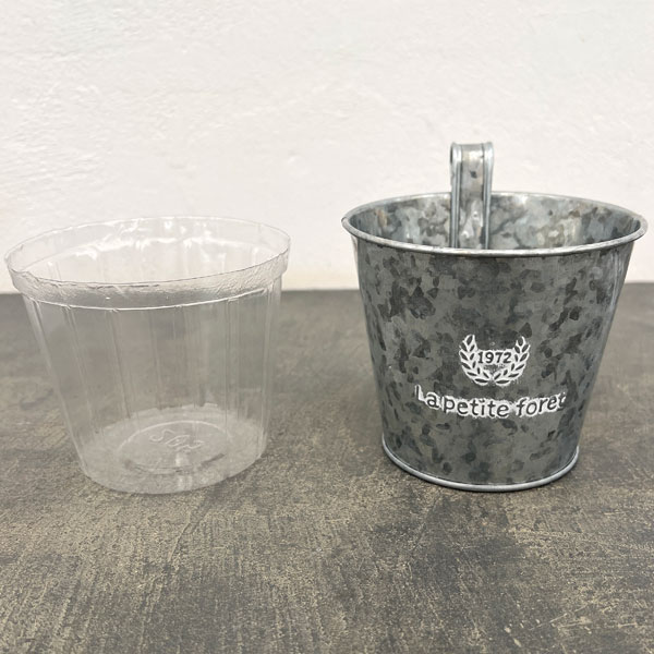 フォレットシルバーブリキポット 3396-B(直径11cm)