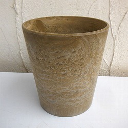 アートストーン ラウンド ベージュ 直径13cm（穴なし） 3個セット