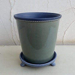 グレーズポット：GP-17　ヒスイ（直径17cm）