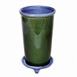 グレーズポット：GPH-14　グリーン（直径14cm）