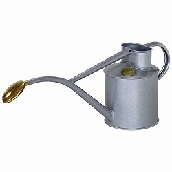 [2026年2月頃]165/2/TTM：ホーズ（Haws）のじょうろ メタルインドアカン1リットル チタニウムシルバー