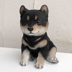 犬のオーナメント：豆柴（黒）13184（高さ20cm）