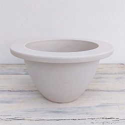 樹脂製鉢カバー・シティブレードSS ホワイト（底穴無し）・直径19cm